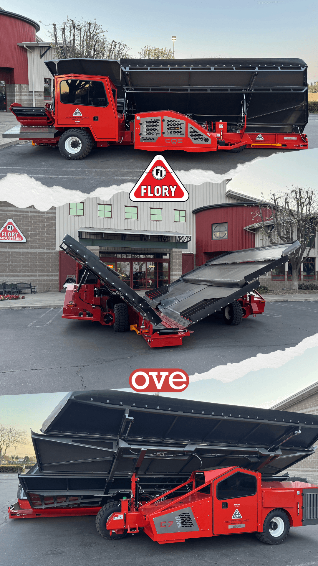 Off-Ground Harvesting: How the Flory COE C7 Shaker, L2 Receiver and B8 Cart Work Together - OVE Europe blog article cover image